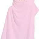 HIPHOP PANDA Hooded Towel for Kids - Viscose Derived from Bamboo, 30 X 50 INCH Large Size for 3-10 Yrs - Premium Kids Bath Towel Beach Towels Wrap for Girls, Boys, Pink Rabbit