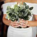 30 Pcs Artificial Eucalyptus Stems, Fake Silver Dollar Eucalyptus Leaves Stems, Faux Greenery Stems for DIY Bouquets, Wedding Centerpieces, Home Decor, and Vase Arrangements (30)