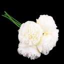 15 Piece Peony Simulation Flowers Bouquet Home Wedding Party Decor Milk White