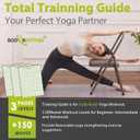 BODY RHYTHM Yoga Auxiliary Chair with Lumbar Back Support for Abs & Core, Balance Handstand, Flexibility and Strength Training and Back Pain Relieving
