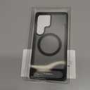 TORRAS Strong Magnetic & Seamless Stand for Samsung Galaxy S25 Ultra Case, Fit for MagSafe, MilGrade Drop Protection, Kickstand for Samsung Galaxy S25 Ultra Case, Translucent Back/Black Edge