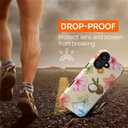 Case for iPhone 16 Plus [Compatible with MagSafe], Matte Soft Silicone + Hard PC Anti-Scratch Shockproof Protective 2-in-1 Case for Women Men - Summer Collage