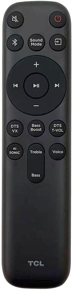 NTQinParts TV Remote Control Controller Replacement for TCL S45H S55H S Class 2.0/2.1 Channel Sound Bar Soundbar System