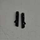 Ravinte 6 Inch Heavy Duty Folding Shelf Brackets - Collapsible Matte Black Brackets for Table, Bench, Space Saving Design, 2 Pack