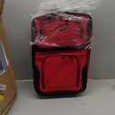 U.S. Traveler Rio Lightweight Softside Rolling Carry-on Suitcase, 2-Wheel Single, Red