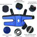 ABYON Knee Brace for Men and Women for Meniscus Tear, ACL, Arthritis. Knee Support with Dual Side Stabilizers & Crossed Compression Straps Maximum Support for Pain Relief and Fast Recovery - Plus Size - Please Check Sizing Video Before Buying