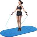 Jump Rope Mat 71"/63"x24" Larger Non-Slip Indoor Outdoor Exercise Fitness Mat, High-Density Workout Shock Absorption for Home Gym Flooring Concrete Jumping Rope