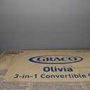 Graco Olivia 3-in-1 Convertible Crib GREENGUARD Gold Certified, 100% Solid Wood, Fits Standard Baby Crib Mattress, Converts to Toddler Bed and Daybed, 4 Adjustable Mattress Heights (Hazelnut), 29"L x 54"W x 45"H