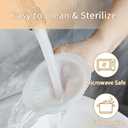 19mm Breast Pump Flange Insert Silicone Massage Pad Compatible with Spectra S1 S2 Breast Pump 24mm Shields, Reduce Nipple Tunnel Down to Correct Size Pump Parts