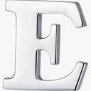 6 Pack Monogram Alphabet Letter E Brooch Pins, 0.8 inches Silver Initial Clothespins Lapel Pin Badge Collar for Men and Women Crafts, Custom Name, Accessories, Embellishment