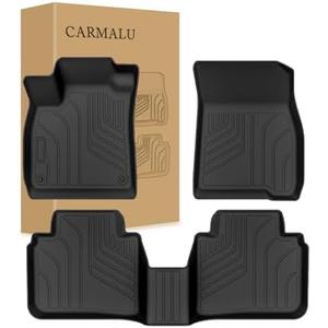 CARMALU Floor Mats for Honda Accord 2023 2024, TPE Car Floor Mats All Weather Custom Floor Liners 1st and 2nd Row Accessories,Black
