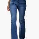 Bootcut Jeans for Women High Waist Stretchy Fleece Lined Pants Flare Jeans Denim Thermal Pants Winter Clothes Size 14