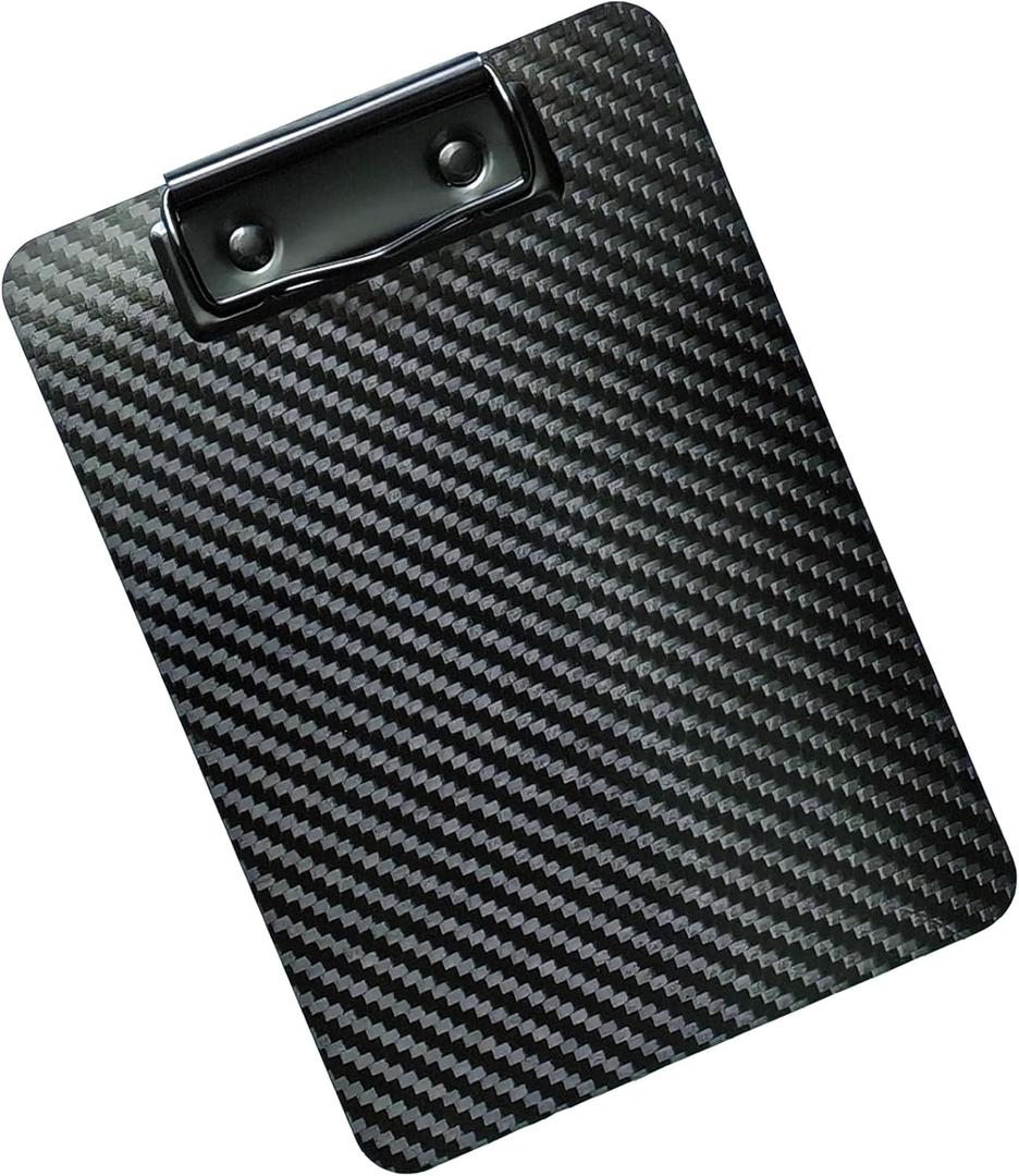 Carbon Fiber Clipboard 5x7 Inch  Mini Portable Writing Board for Pocket Use, Real 3K Carbon Fiber, Rigid & Ultra-Light, for Doctors, Outdoor Notes, Sketching, Field Work