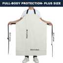 Thick Rubber Apron, Waterproof Apron Butcher Heavy Duty Chemical Resistant Adjustable Work Apron
