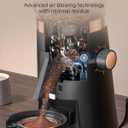 AMZCHEF Single Dose Coffee Grinder 75 Settings Burr Grinder, 40mm Conical Burr, Anti-Static & Low-Retention Design, Quiet DC Motor with Magnetic Outlet & Vacuum Dosing Cup for Espresso, French Press