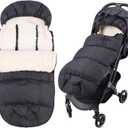 Waterproof &Thicken Universal Stroller Cover Winter,Stroller Footmuff Bunting Bag for Warm Strollers Muff,Stroller Accessories for Baby Sleeping Bag Winter Stroller Blanket (Dark Grey)
