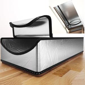 Attic Door Insulation Cover 25"x54"x11", Energy Saving Tent Attic Stairs Cover Ladder Pull Down Insulator, R-Value 15.5 Thicken Aluminum Foil Stairway Insulation with Zipper Fireproof