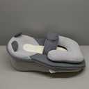 Baby Feeding Pillow, Anti Overflow Feeding Pillow for Reducing Spit-Up, Safety Nursing Pillow, Baby Lounger Reflux Wedge Breastfeeding, Removable top and Bottom (Small, Grey)