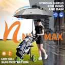 NINEMAX UV Potection Golf Umbrella, 51/54/62/68 Inch UV Umbrellas for Sun Blocking Large Windproof for Rain