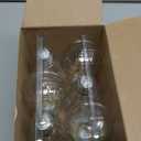 Ascher 60 Watt Equivalent, E26 LED Filament Light Bulbs, Daylight White 4000K, Non-Dimmable, Classic Clear Glass, A19 LED Light Bulb with 80 CRI, Pack of 6