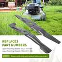 Fourtry Replacement 72531-VH7-000 (Upper) & 72511-VH7-000 (Lower) Blades Kit, Compatible with 21" Cut Hon da HRX217, HRX217K1, HRX537, HRX217K2, HRX217K3/4 Lawn Mowers, 2 Blades