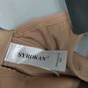 SYROKAN Front Adjustable Sports Bras for Women High Impact Wirefree Comfort No Bounce Support Workout Running Bra (36B, Dark Beige)