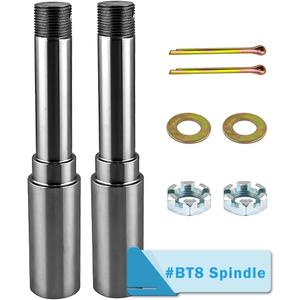 Trailer Spindle Round BT8 EZ Lube Spindle for 2000lbs Trailer Axle Spindle 1-1/4" 2 pcs