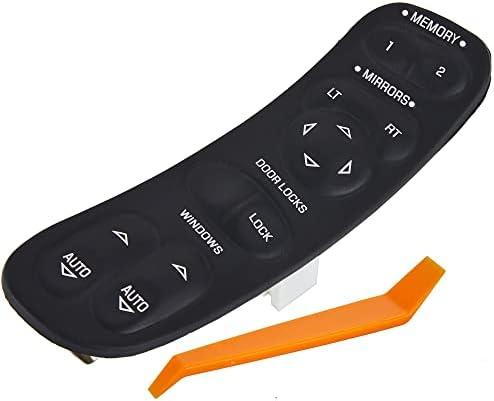 ZAPOSTS Power Window Switch Fits for 1997-2004 Chevy C5 Corvette Driver Side Control Door vidrios Master Switch Replaces 10092804 19209381