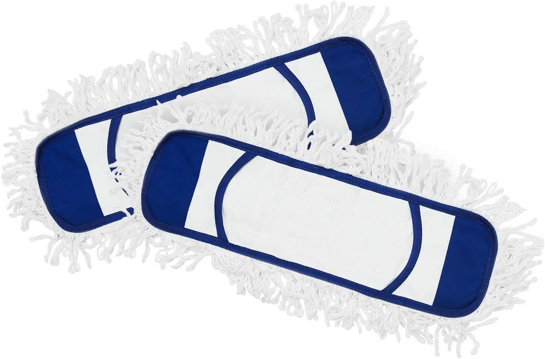 Eyliden Mop Pads (2 Pack) Wet Dry Dust Mop Pads for Hardwood Floors - Replacement Refills - Blue