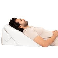 Hygge Hush Bed Wedge Pillow - Memory Foam Triangle for Acid Reflux 2ft x 22" ( White )