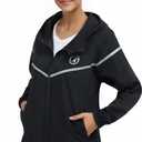 SEXYWG Rain Coats for Women Light Weight Rain Jackets Travel Raincoat Packable Waterproof Jacket with Hood for Spring Hiking (L)