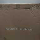 simplehuman 58 Liter / 15.3 Gallon Rectangular Dual Compartment Recycling Step, Brushed Stainless Steel with Soft-Close Plastic Lid Kitchen Trash Can