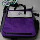 Case-It Laptop Backpack 2.0 with Hide-Away Binder Holder, Fits 13 Inch and Some 15 Inch Laptops, Purple (BKP-202-PUR)