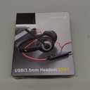 USB Headset with Microphone for PC, On-Ear Computer Laptop Headphones with Noise Cancelling Microphone in-line Control for Home Office Online Class Skype Zoom (USB+3.5mm, Black)