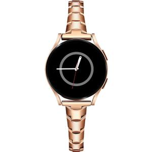 PlusRoc Stainless Steel Band Compatible with Samsung Galaxy Watch 7 6 5 4 40mm 44mm/Watch 6 Classic 43mm 47mm/Watch 4 Classic 42mm 46mm/Watch 5 Pro 45mm, Slim Bracelet Adjustable for Women