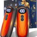 Funaudio Hand Warmers Rechargeable 2 Pack - 6000mAh Electric AI Handwarmers with LED Display, 5-Level, 2 in 1 Portable Heater, Warm Gifts for Women/Men/Golf/Camping/Hunting/Travel/Outdoor/Indoor