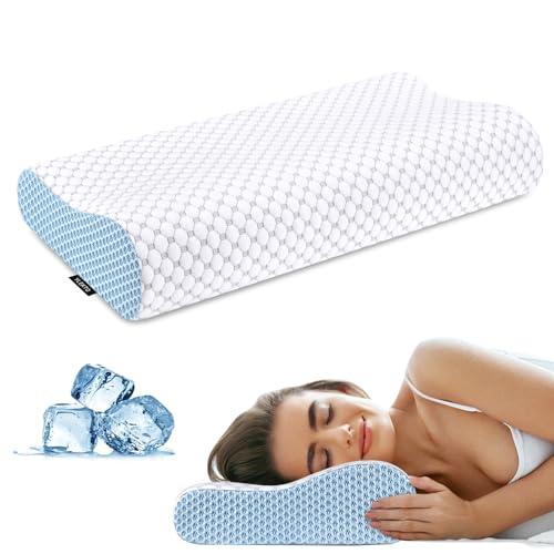 Olumoon Cervical Neck Pillow for Pain Relief - Ergonomic Contour Memory Foam Pillows, Cooling Side Sleeper Pillow for Sleeping, Orthopedic Bed Pillow for Back Stomach Sleepers with Pillowcase Olumoon Cervical Neck Pillow for Pain Relief - Ergonomic Contour Memory Foam Pillows, Cooling Side Sleeper Pillow for Sleeping, Orthopedic Bed Pillow for Back Stomach Sleepers with Pillowcase