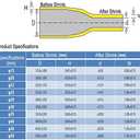 45MM X-Tube Heat Shrink Sleeve Tubing for Rod Handle Cork Non Slip Waterproof Insulation 1 Meter Blue (Blue, 45mm)