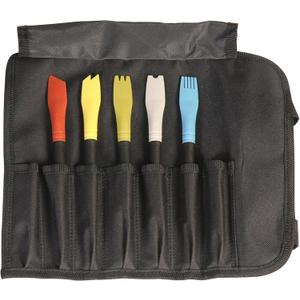 Mercer Culinary Silicone Plating Brush Set- 5 Brushes and a Carrying Case