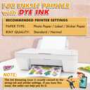 Koala Printable Glossy Sticker Paper for Inkjet Printer, White, 8.5x11 Inch Self-Adhesive Photo Sticker Printer Paper, (120 Sheets)