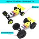 MORLORDY 4Pcs 8mm to 12mm Wheel Hex Hubs Adapter Big Wheel Conversion Kit for All 1/16 1/18 Scale RC Car Truck Which Hex is 8mm, Like Losi Mini-T 2.0 & Mini-B