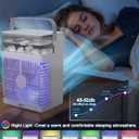 Portable Air Conditioners, Air Cooler Evaporative Personal Mini AC with Remoter, 4 Wind Speed, 2-4-6H Timer, 2 Modes, Colorful Night Light, Portable AC for Room, Car, Bedroom, Office, Outdoor