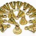 AzKrafts Lot 25 Brass Bells 1.13" H Vintage Style India Craft Decorative Camel Sheep Horse