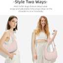 Quilted Puffer Tote Bag for WomenSmall Puffer Crescent Shoulder BagQuilted Nylon Crossbody Bag with Adjustable Strap