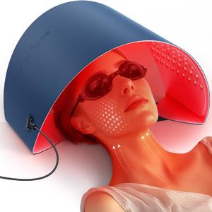 At-Home Daily Skincare Red Light Therapy LED Device Used to Support Skin Firmness, Improve Skin Tone, and Calm Redness for Face and Neck Users, Mother's Day Gift for Mother
