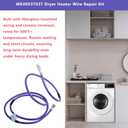 WE49X37037 Dryer Heater Wire Repair Kit Compatible with GE & Hotpoint Dryers Replaces WE49X32946 AP7217217 PS17137283 EAP17137283 For GE WE49X37037 Dryer Heater
