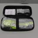 Cordless Electric Scissors: 4V Rechargeable Rotary Cardboard Cutter, 3000mAh Battery, with LED Light, 2 Blades, Box Cutter for Fabric Carpet Carton Plastic Leather Cloth (Green)