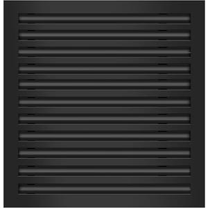 BUILDMART - 22x22 Modern AC Vent Cover - Decorative Black Aluminum Air Vent - Standard Linear Slot Diffuser - Heating and Cooling Register Grille for Ceiling, Walls & Floors - Texas Buildmart