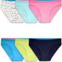 Fruit of the Loom Girls' Breathable Underwear (16, Bikini - 6 Pack - Assorted)