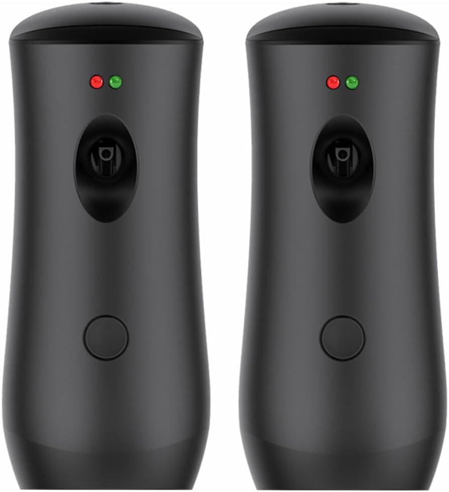 Automatic Air Freshener Spray Dispenser (2-Pack) Black Wall Mounted or Free Standing Battery Operated Sprayer for Home or Commercial Use, 3 Auto Scent Release Time Settings for Room/Bathroom Freshness
